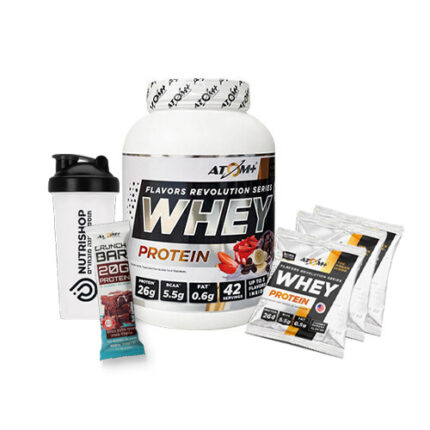 ATOM WHEY – MEDIUM PACK מגיע עם שייקר+חטיף מתנה!